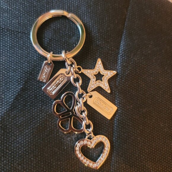 Coach Silver Key Holder with Charms - Picture 4 of 4